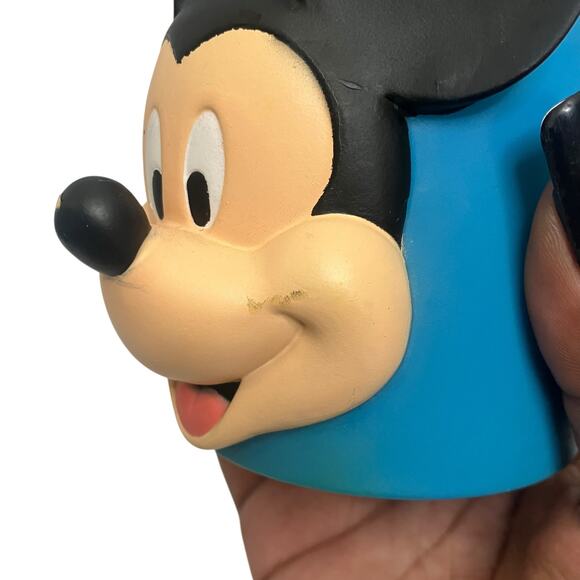 Vintage Y2K Disney Mickey Mouse Blue Pencil Cup - Picture 4 of 12